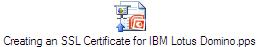 Creating an SSL Certificate for IBM Lotus Domino.pps